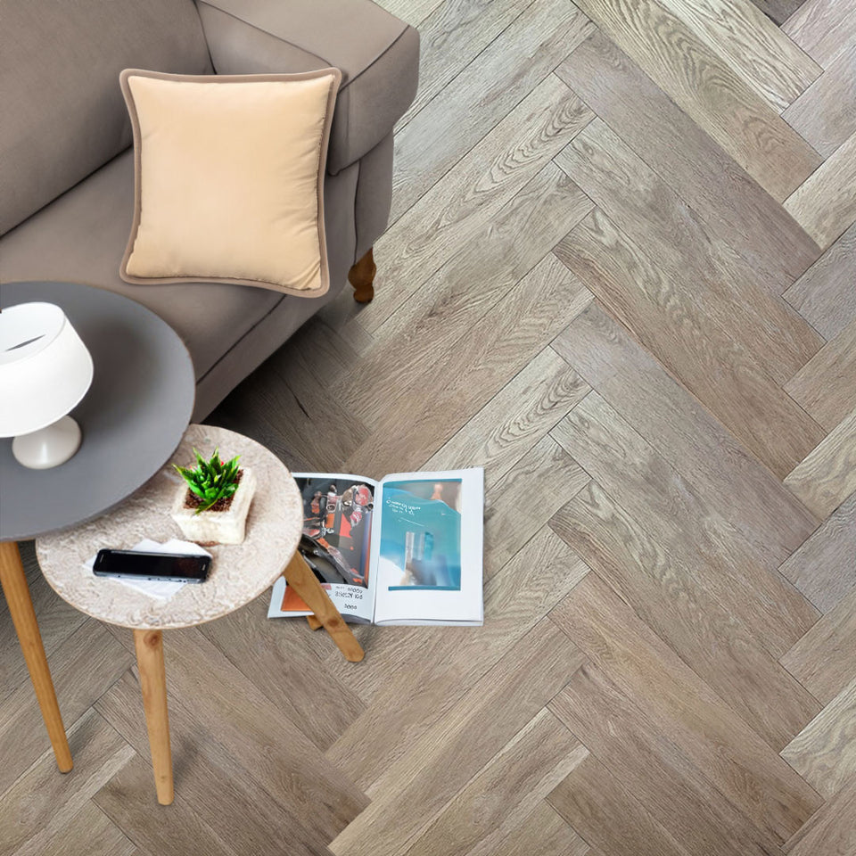 Timbo Solid Oak Herringbone Parquet Timber Flooring Premium Quality Floorboards -BOX