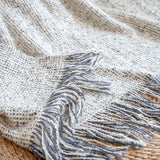 SOGA 2X Soft  Light Beige Tassel Throw Blanket 160x200cm Soft Polyester