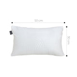 SOGA 2X 30cm White Textured Geometric Pattern Decorative Throw Pillow