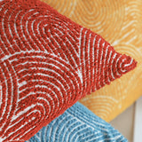 SOGA 50cm Throw Pillow Burgundy Cinnabar Perfect Burnt Indoor and Outdoor Corded for Home Decor