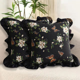SOGA 45cm Square Vintage Decorative Embroidered Square Throw Pillow