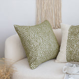 SOGA 2X 50cm Modern Olive Green Speckled Pattern Textured Throw Pillow