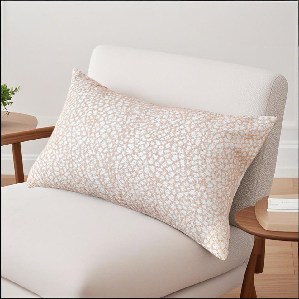 SOGA 35cm Neutral Beige Speckled Pattern Contemporary Throw Pillow
