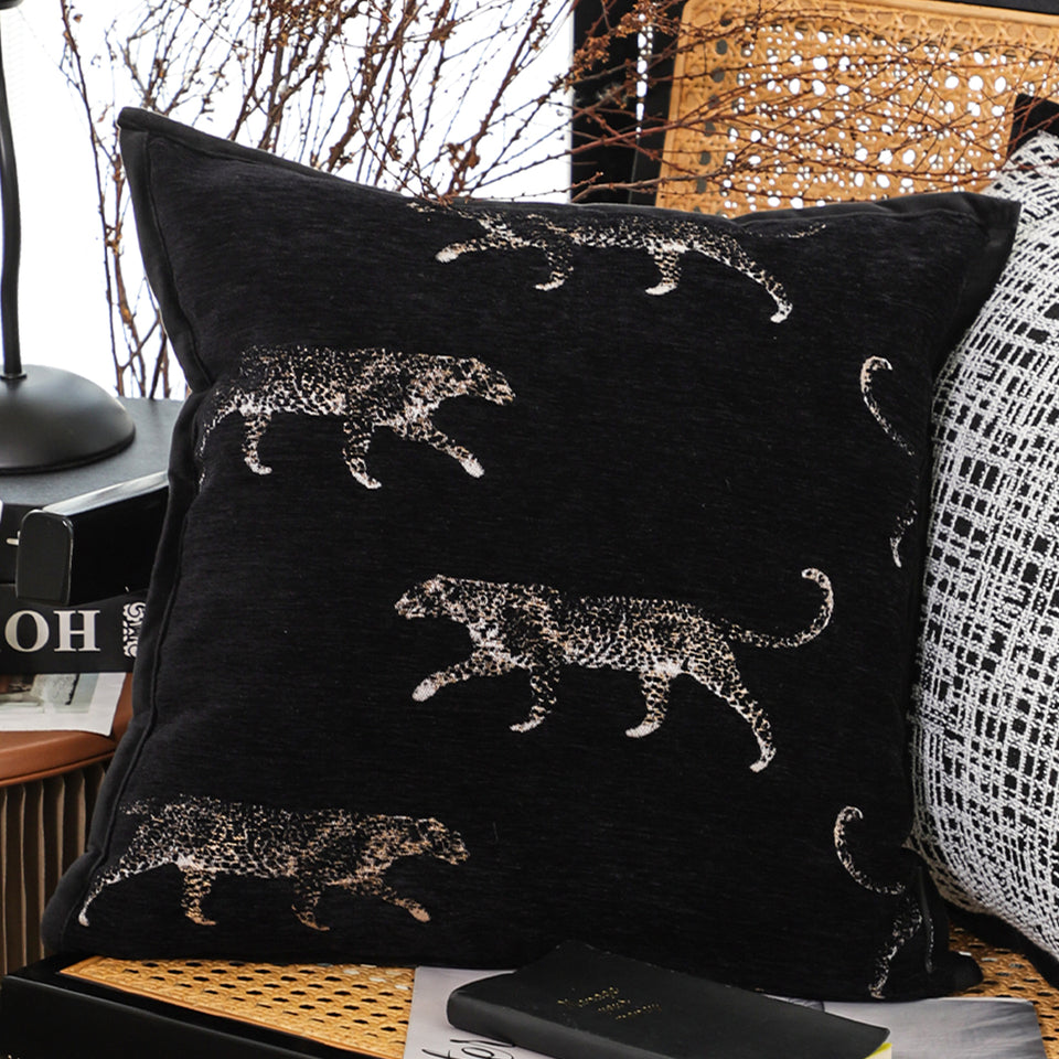 SOGA 50cm Black Throw Pillow Elegant Decorative Cushion Living Room Modern Home Decor