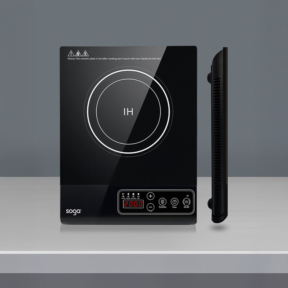 SOGA 35.5cm Cooktop Electric Smart Induction Cook Top Portable Kitchen Cooker Cookware