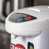 SOGA 3.2L White Plastic Exterior Electric Thermal Pot Dispenser with 3 Dispensing Modes