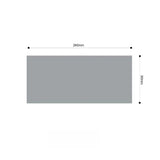 SOGA Four-seater White Faux Fur Throw Blanket 90x260cm Polyester