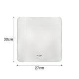 SOGA 180kg Digital Fitness Weight Bathroom Gym Body Glass LCD Electronic Scales White