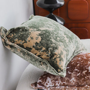 SOGA 2X 50cm Green Gold Crushed Velvet Decorative Throw Pillow