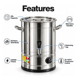 SOGA 33L 2200W Stainless Steel Commercial Hot Water Urn