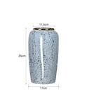 SOGA 35x17cm Grey Large Ceramic Flower Vase Elegant Living Room Home Decor