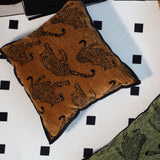 SOGA 2-Pack 45cm Dark Brown Leopard Print Throw Pillows