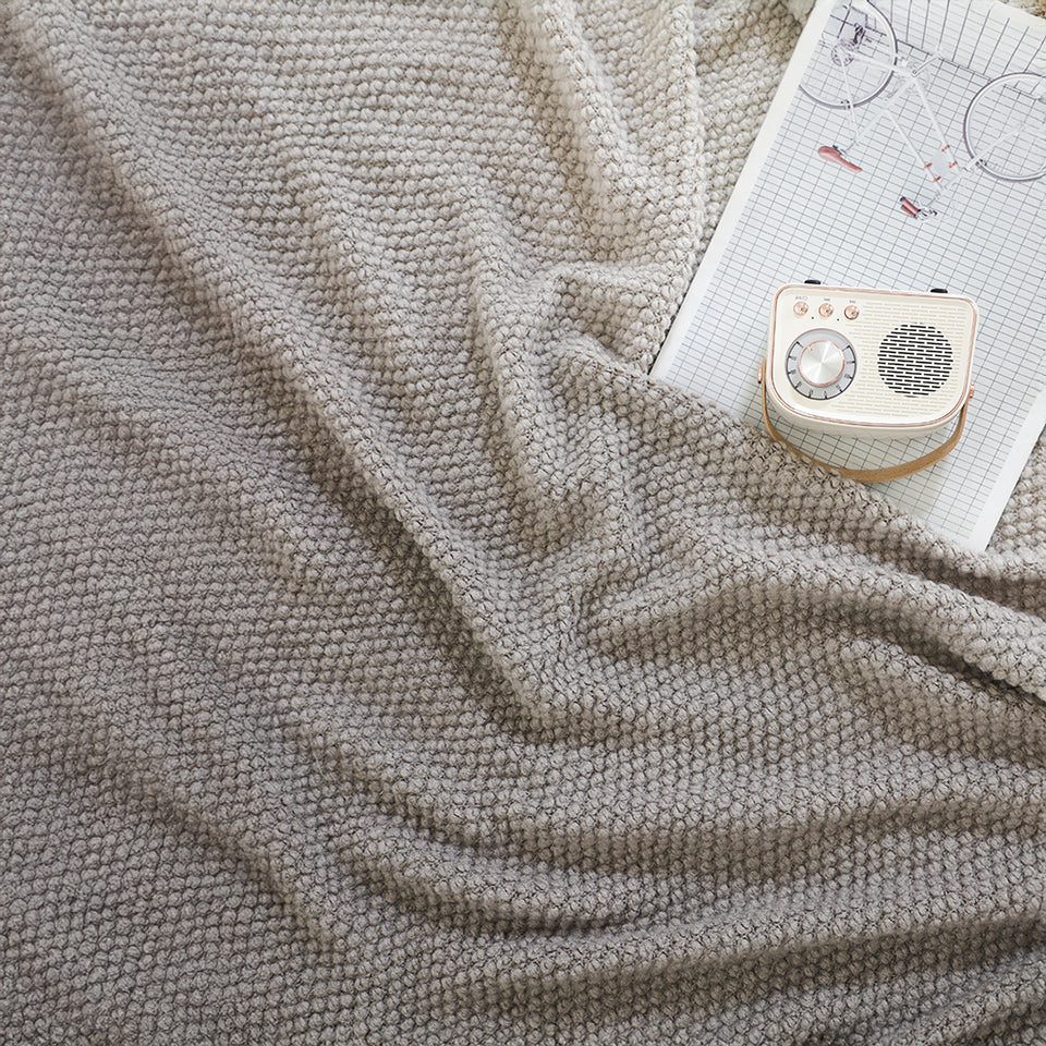 SOGA 127x170cm Star Grey Blanket – Gradient Tassel Throw for Cozy Home Comfort