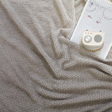 SOGA 127x170cm Star Grey Blanket – Gradient Tassel Throw for Cozy Home Comfort