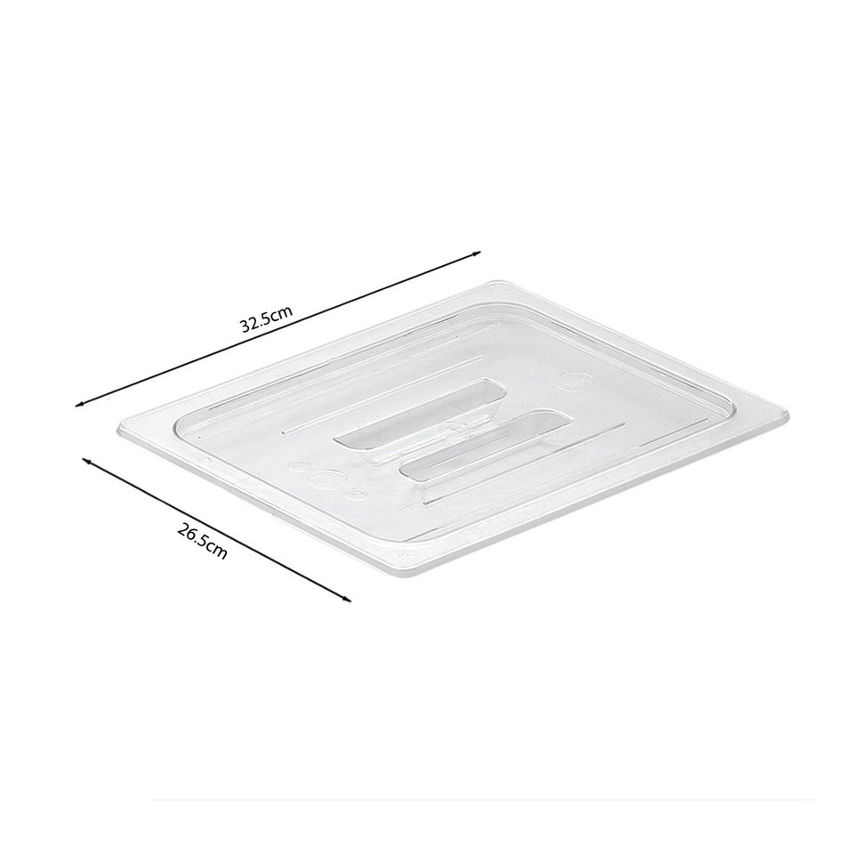 SOGA Clear Gastronorm 1/2 GN Lid Food Tray Top Cover Bundle of 4