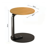 SOGA 50cm Wood Board Mini Side Table Movable Lightweight w/ Black Frame