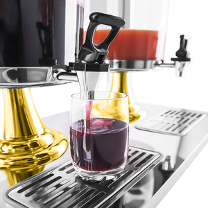 SOGA Single 8L Stainless Steel Dispenser Beverage Juicer Transparent Commercial Drink Container Jug