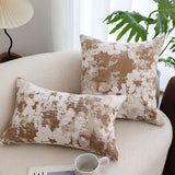 SOGA 50cm Rustic Weathered Paint Effect Decorative Lumbar Throw Pillow