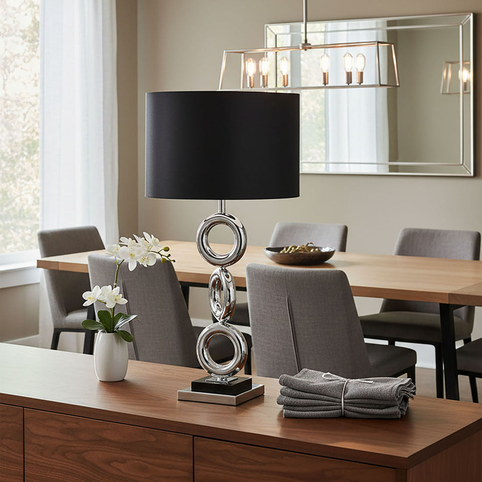 SOGA 4X Simple Industrial Style Table Lamp Metal Base Desk Lamp