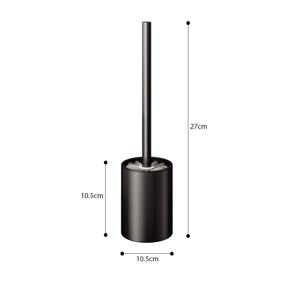 SOGA Wall-Mounted Toilet Brush with Holder Black 27cm