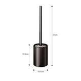SOGA Wall-Mounted Toilet Brush with Holder Black 27cm