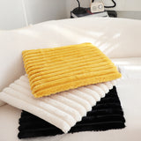 SOGA 2X Golden Corduroy Square Cushion Soft Leaning Plush Backrest Throw Seat Pillow