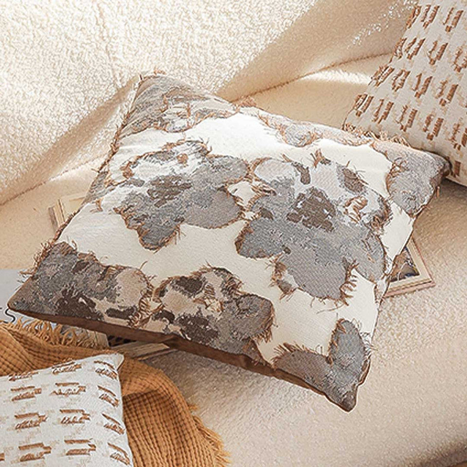 SOGA 2X 50cm Square Vintage Decorative Embroidered Floral Throw Pillow