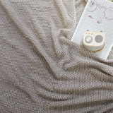 SOGA 2X 127x170cm Star Grey Blanket – Gradient Tassel Throw for Cozy Home Comfort