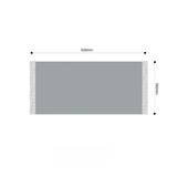 SOGA Four-seater White Sofa Cover Tree Print 180x420cm Polyester