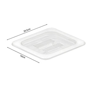 SOGA Clear Gastronorm 1/6 GN Lid Food Tray Top Cover Bundle of 6
