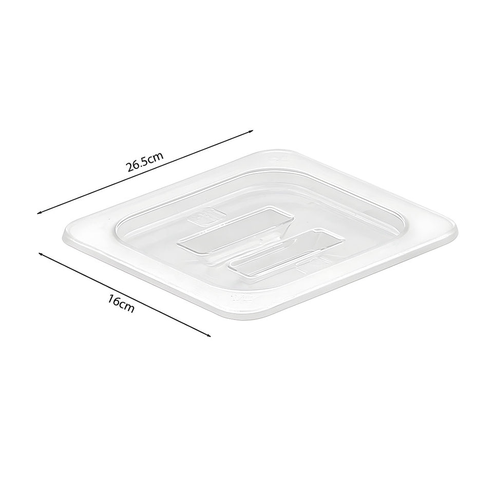 SOGA Clear Gastronorm 1/6 GN Lid Food Tray Top Cover Bundle of 6