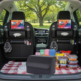 SOGA Car Bundle – 2 Back Seat Storage Bag & Black Collapsible Trunk Cargo Organizer