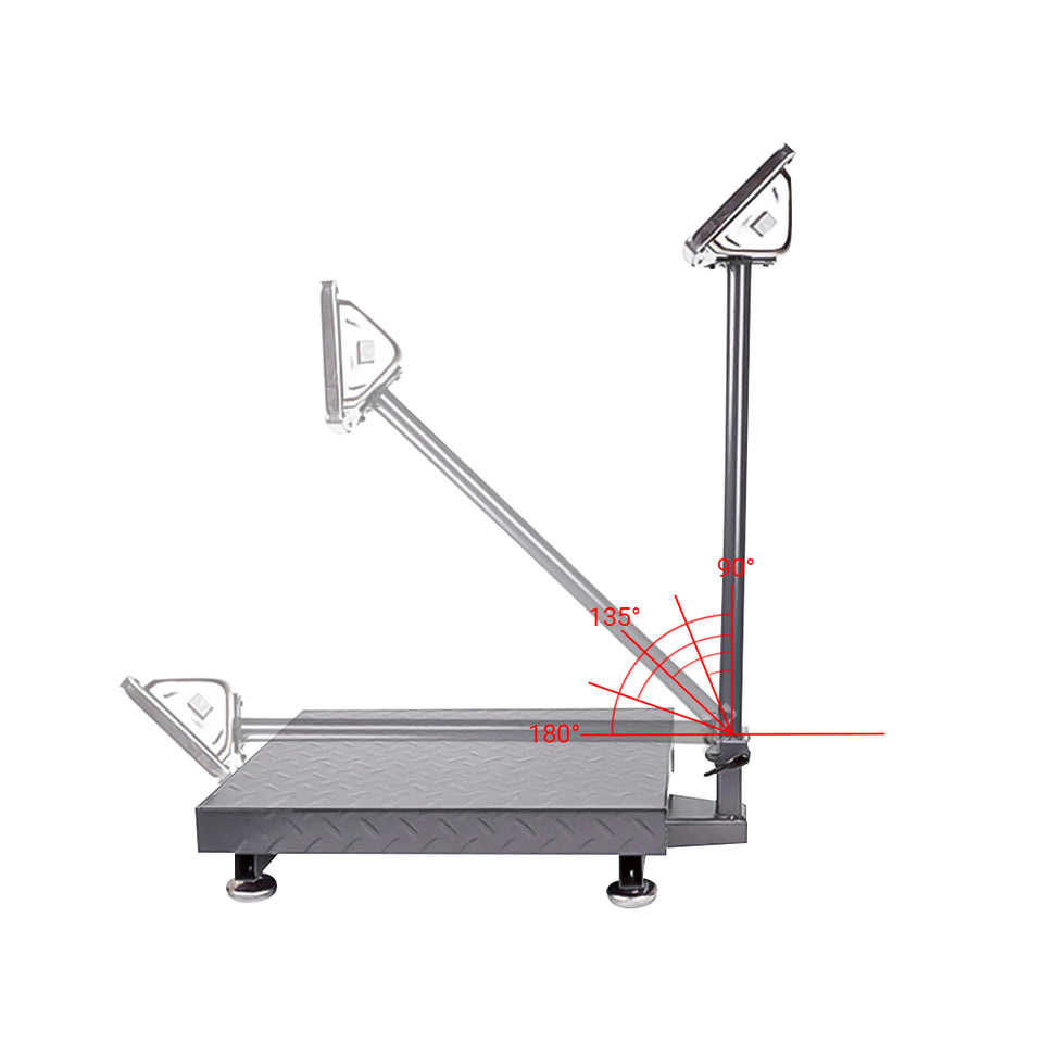SOGA 150kg Electronic Digital Platform Scale Computing Shop Postal Weight Black