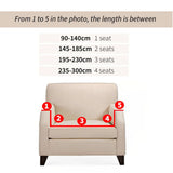 SOGA 2-Seater Geometric Print Sofa Cover Couch Protector High Stretch Lounge Slipcover Home Decor