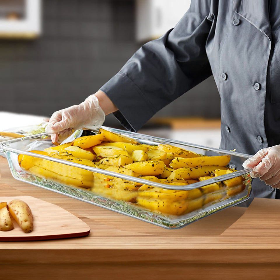 SOGA 4-Pack 150mm Clear Gastronorm GN Pan 1/1 Food Storage Containers