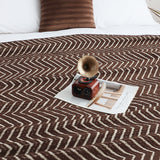 SOGA 2X Chocolate Brown Throw Blanket 130x170cm Soft Polyester