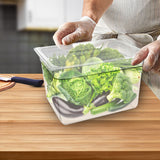 SOGA 6-Pack 200mm Clear Gastronorm 1/2 GN Pans with Lids