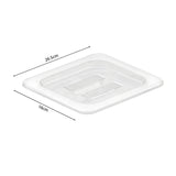 SOGA Clear Gastronorm 1/6 GN Lid Food Tray Top Cover