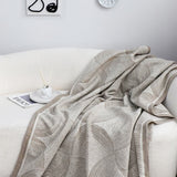 SOGA Beige Geometric Swirl Throw Blanket 130x180cm Polyester