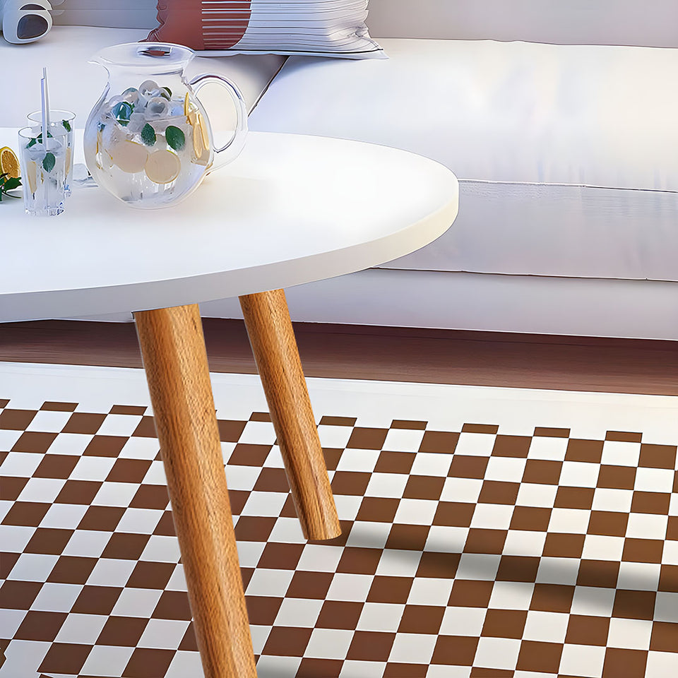 SOGA 80x40cm White Living Room Nordic  Coffee Table Simple Modern Home Style