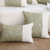 SOGA 50cm Modern Two-Tone Textured Block Design Throw Pillow