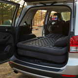 SOGA Car Bundle – Black Back Seat Storage Organizer & Portable Inflatable Boot Mattress