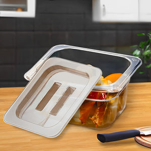 SOGA Clear Gastronorm 1/6 GN Lid Food Tray Top Cover Bundle of 6