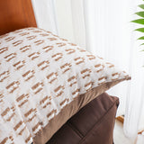 SOGA 50cm Square Modern Decorative Embroidered Geometric Throw Pillow