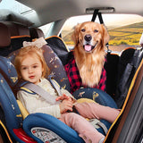 SOGA 2X Oxford Cloth Waterproof Dog Car Cover Back Seat Protector Hammock Pet Mat Black