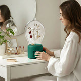 SOGA Green 360 Degree 2 Layered Jewelry Storage Box Waterproof Dustproof Accessories Organiser