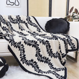SOGA 2X 130x170cm Throw Blanket Retro Vine Pattern Casual Stylish Cozy