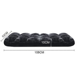 SOGA 2X Floor Recliner Folding Lounge Sofa Futon Couch Folding Chair Cushion Black
