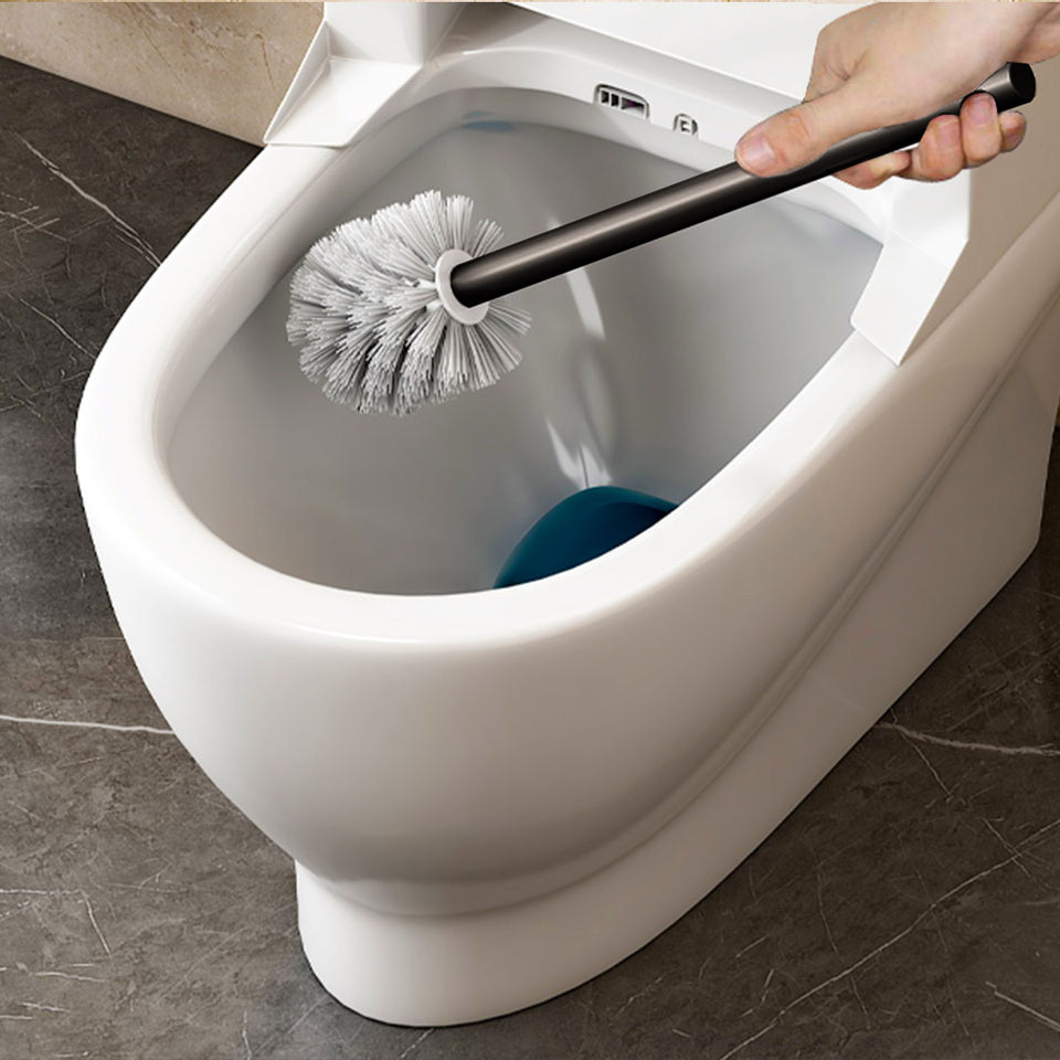 SOGA Wall-Mounted Toilet Brush with Holder Black 27cm