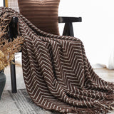 SOGA 2X Chocolate Brown Throw Blanket 130x170cm Soft Polyester